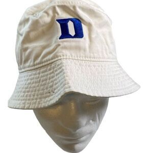 NWT NIKE White NCAA DUKE University Blue Devils Core Bucket Hat - Size S/M